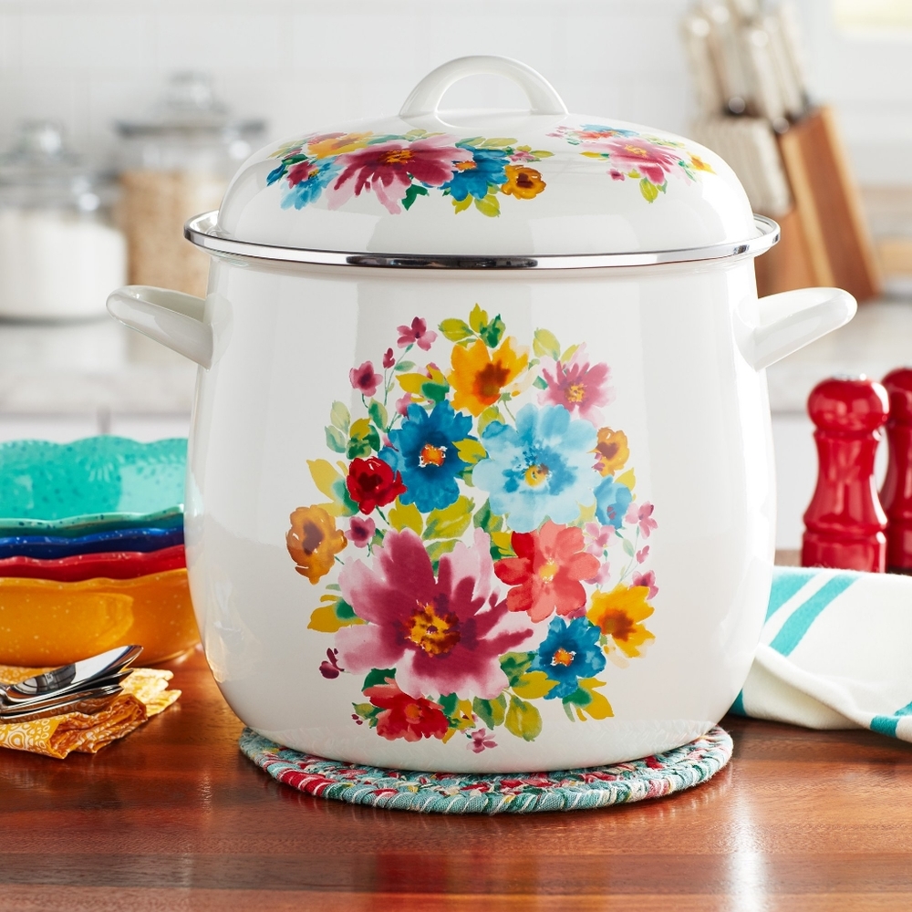 The Pioneer Woman Breezy Blossom Bouquet Stock Pot - Picture 5 of 10